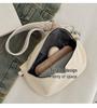 Women's 2025 Canvas Corduroy Waist Bag - Large Capacity, Trendy Street Style, Single Shoulder, Crossbody Bag.