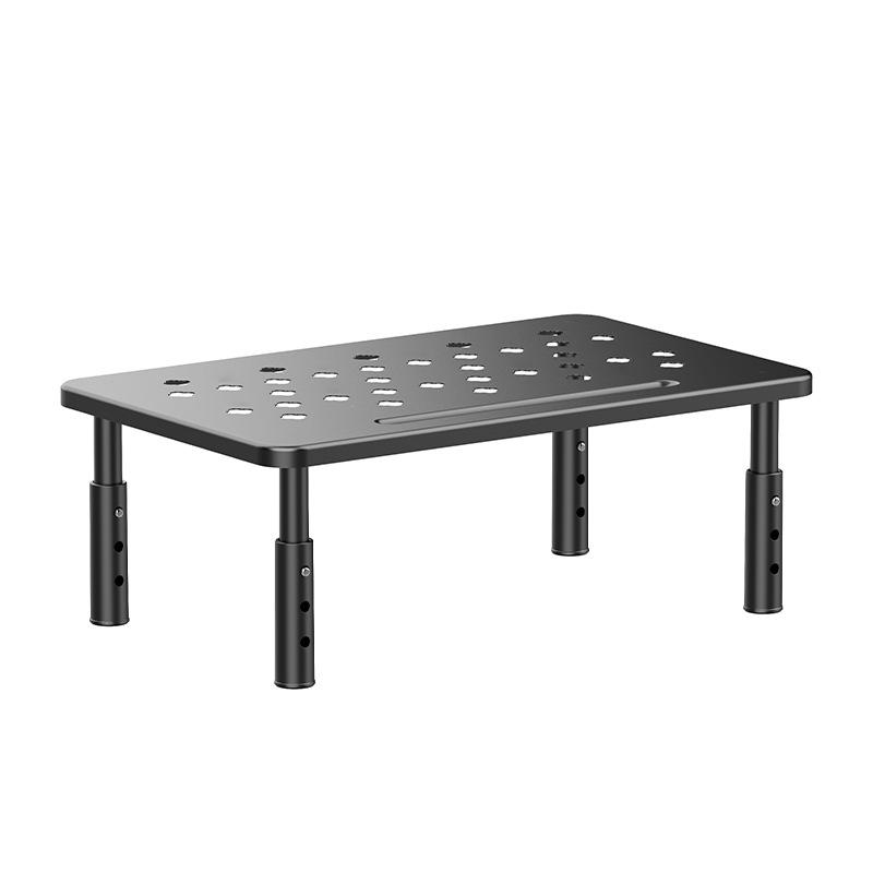 Verstellbarer Metall-Schreibtisch-Monitorständer mit Stauraum