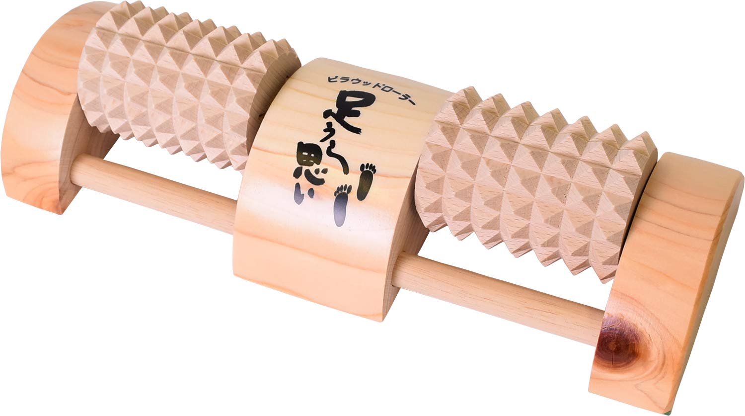 

Kiso Crafts Foot Pressure Made in Foot Pain Massage, Japan, Wooden, Maple, Hinoki, (S)