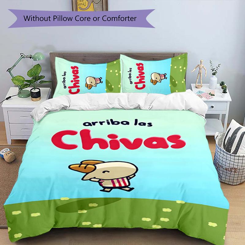USA FC 3pcs Bedding Set Duvet Cover Closure Includes 1 Duvet Cover & 2 Pillowcases for All Seasons Bedroom Home Dorm Decor