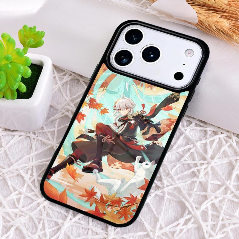 Genshin Impact Kaedehara Kazuha soft Phone Case for iPhone 17 Air 16 15 11 12 14 13 Pro Max Shockproof Cover