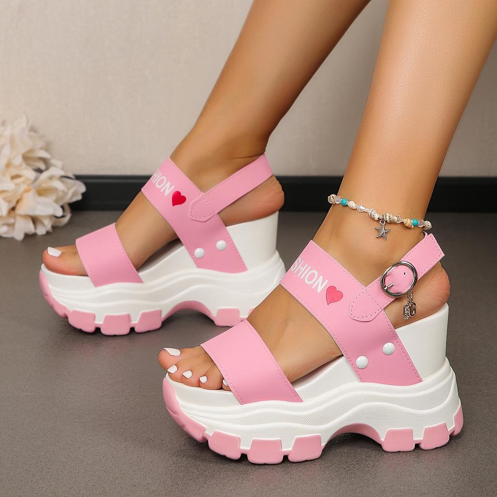 Women Platform Sandals 2025 New Summer Chunky High Heels Sandals Female Beach Wedges Shoes for Women Sandalias De Mujer