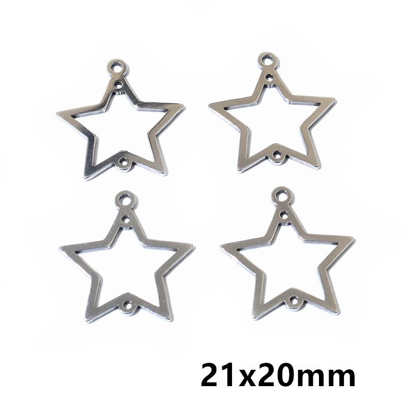 10 Stück Edelstahl Goldfarbe Anhänger Geometrisch Stempelrohlinge DIY Poröser Verbinder Anhänger Halskette Ohrring Zubehör