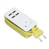 Power Strip 1200W 10A Fireproof  Adapter with 4 USB Port for Smartphones Tablet