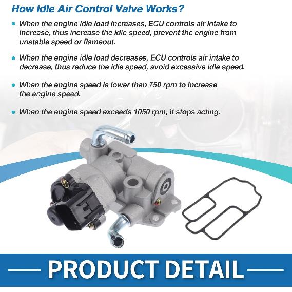 Car Idle Air Control Valve for Mitsubishi Lancer Evolution 1994-2001 Replace No.MD614921 IACV Idle Motor Idle Air Control Valve