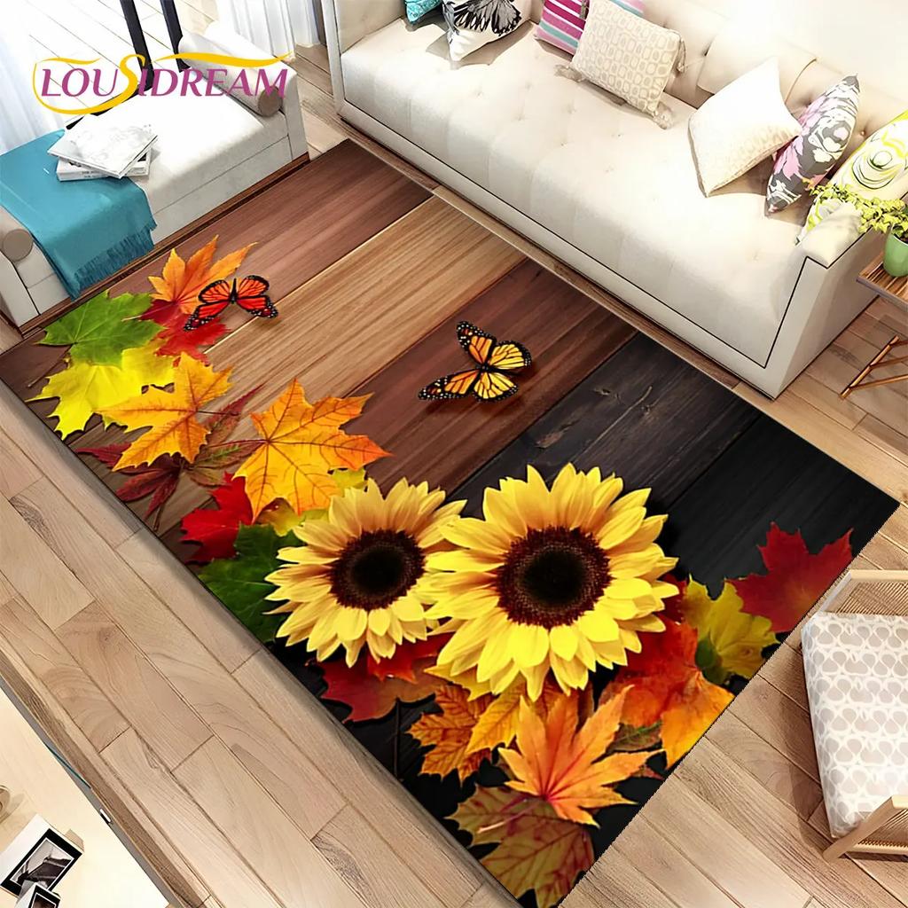 Nordic 3D Daisy Flower Area Rug,Carpet Rug for Home Living Room Children Bedroom Sofa Doormat Decor,kids Play Non-slip Floor Mat