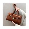 England Style Retro Shoulder Bags High-Grade Sense Underarm Tote Bag Vintage Red Ladies Commuter Bag PU Leather Handbag Purse