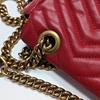 [Pre-Owned] Gucci GG Marmont Small Matelassé Shoulder Bag 'Red' - Good #MA4NP8