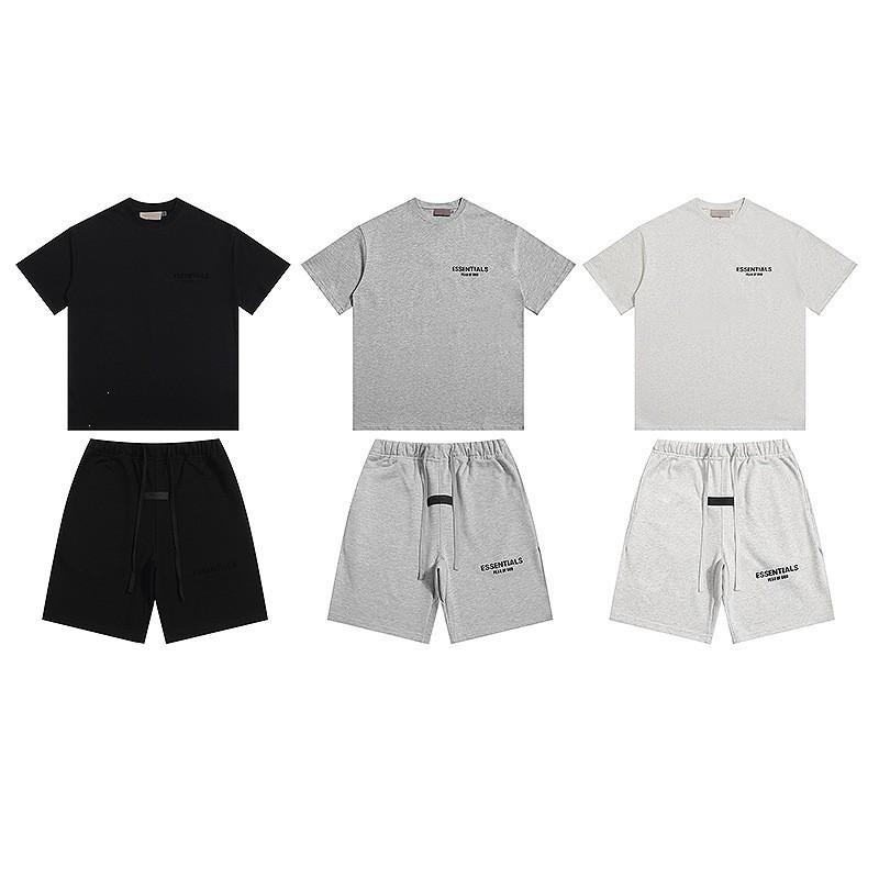 ESS Hoodie - Short Sleeve T-Shirt Shorts Loose Fit Unisex Casual Daily Wear