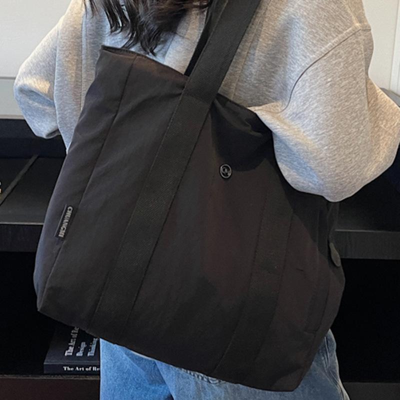 Large capacity canvas tote canvas bag, go to work, go out, high value commuting literature and art student clothing, shoulder bag