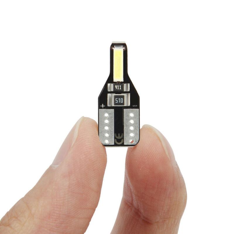 10 Pcs Super Bright T10 194 168 Canbus Led License Plate Light Interior Wedge Lamp Bulb 6000k Dc 12v