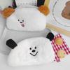 Customized Cartoon Cute Bear Plush Student Pencil Pouch Large Capacity Stationery Case Ladies Cosmetic Bag