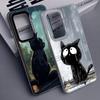 Healing Sense Cat Rain Shockproof Phone Case for Samsung A17 A16 A15 A14 A37 A57 A36 A56 A26 A35 A55 A25 A34 A54 A24 A13 A23 A33