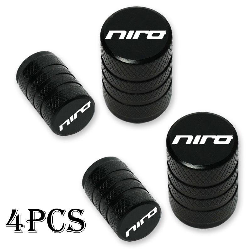 cqgntp1 For KIA NIRO Car Wheel Tire Valve Caps Tyre Stem Covers Airdust Waterproof Accessories