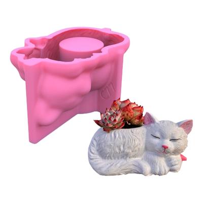 Vetplanten Bloempot Hars Siliconen Mal Geschikt voor Diy Tuin Beton Bloempot Kaarshouder Ambachten Home Decor