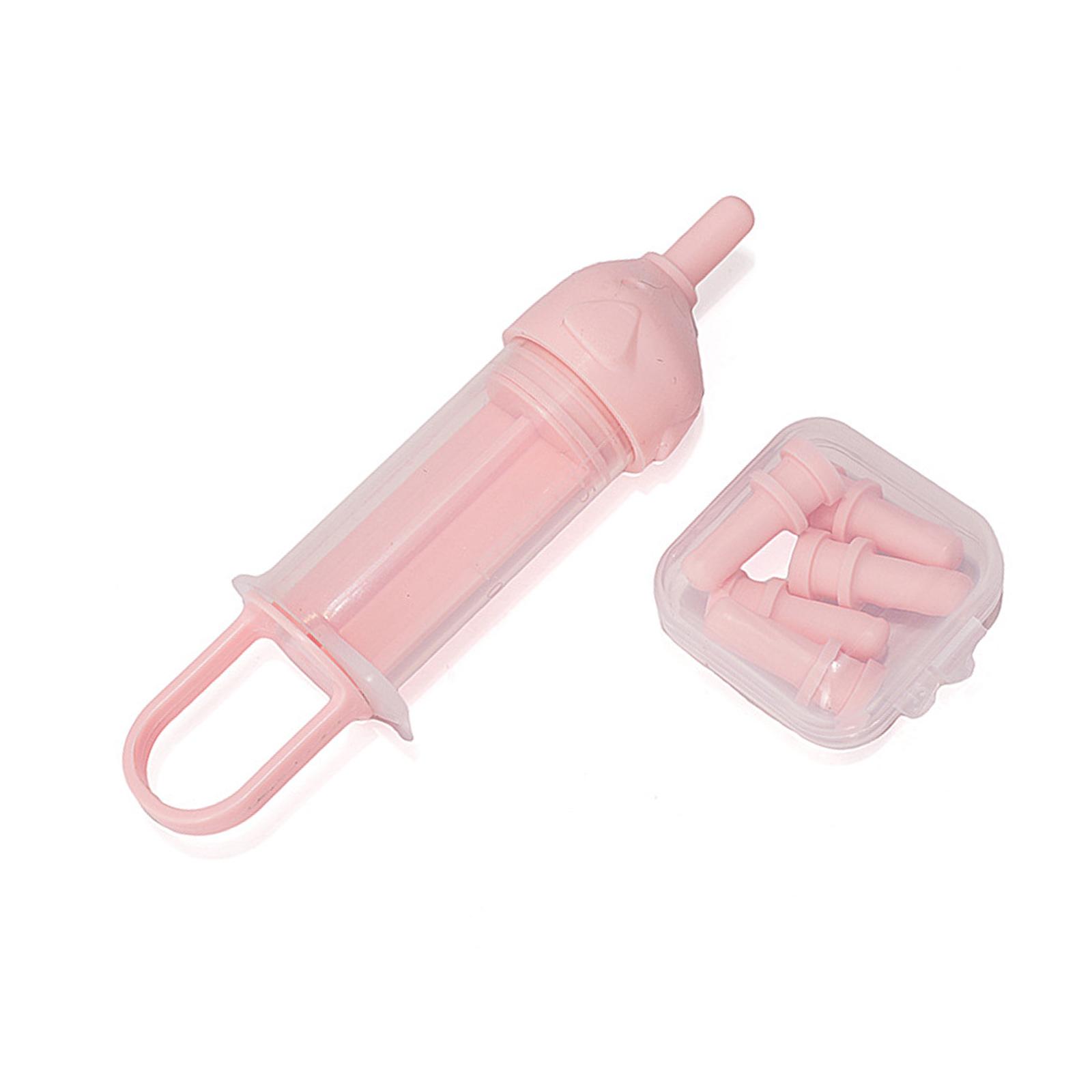 

Transparency Nursing Set For Small Pet Adjustable Flows Easy Use Bottle Feeding Tool Antichocking Design For Kittens рожевий