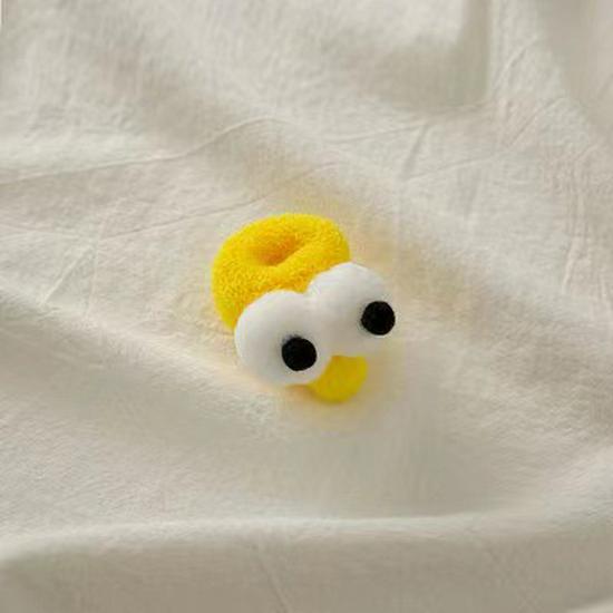 Autumn Winter Cute Big Eyes Ponytail Hair Tie - Candy Color High Elastic Hair Ring Accessory