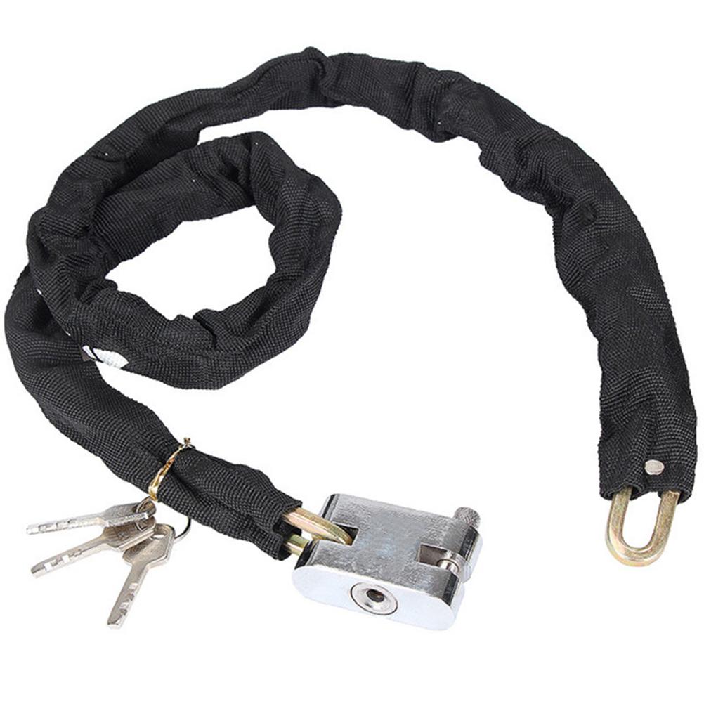 Bicycle Heavy Anti Theft Lock With 3 Keys Mountain Bike Chain With Thickened Chain