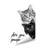 Are You Pooping Toilet Lid Stickers Funny Animals Toilet Seat Tank Lid Cover Decals Removable PVC Wall Sticker for Bathroom Washroom