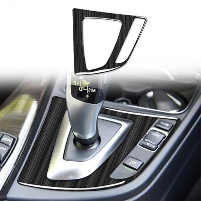 Carbon Fiber Gear Shift Panel Trim Sticker For BMW 3 Series F30 GT F34 2013-2017