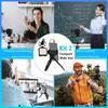 Smartphone-Camera-Video-Microphone-Vlogging-Kit, SYNCO Vlogger Kit 2 Shotgun Microphone with LED Light, Mini Tripod, Mini Ball Head, Phone Holder for