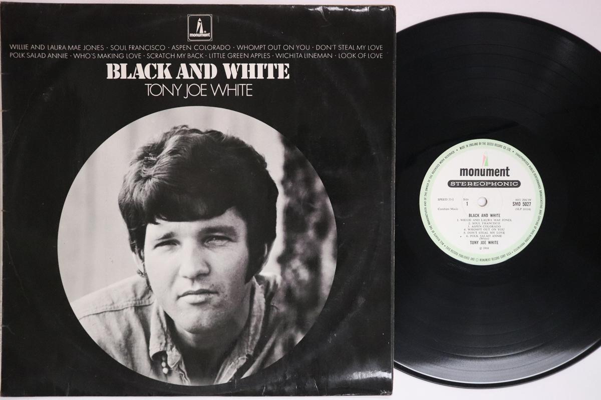 

LP Record TONY JOE WHITE Black And White SMO5027 MONUMENT 1969 UK Rock Used