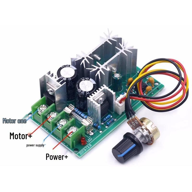 High-Power PWM DC Motor Speed Controller, 12V-48V, 20A