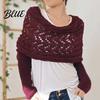 Double Sleeved Cardigan Scarf Sweater with Sleeves for Women Knitted Cable Wrap Shawl Casual Chic Oversized Shawl Shrugs Autumn Winter Retro Hollow