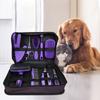 9-in-1 Plastic Pet Grooming Set for Dogs Cats-Convenient Hair Comb Scissors Needle Comb Nail Clipper Cat Paw Grip Gloves Brushes