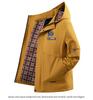 European Men's Casual Hooded Windbreaker Jacket with Detachable Hood, Plus Size.