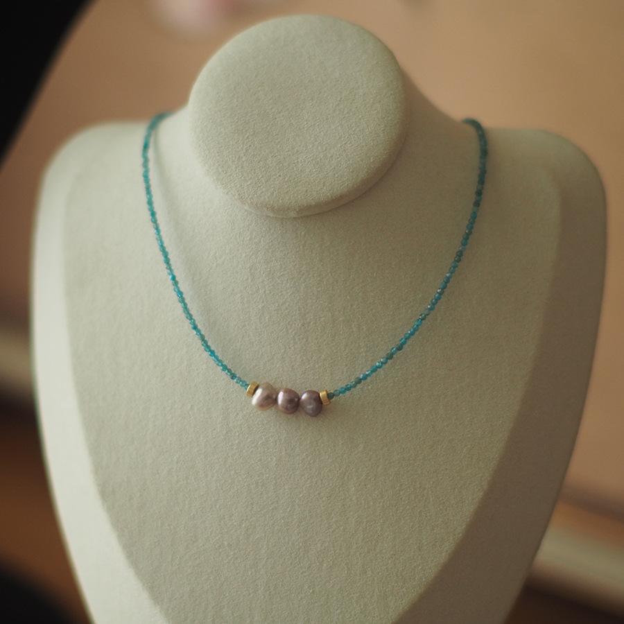 

Purple Pearl, Baroque Pearl, Natural Personality, European and American Style, Dopamine, Niche European and American Style Necklace