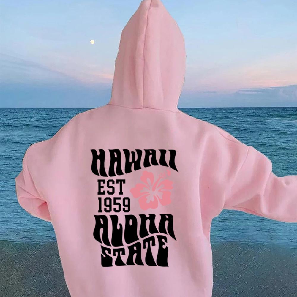 Aesthetic Hawaii Hoodie Aloha State Sweatshirt