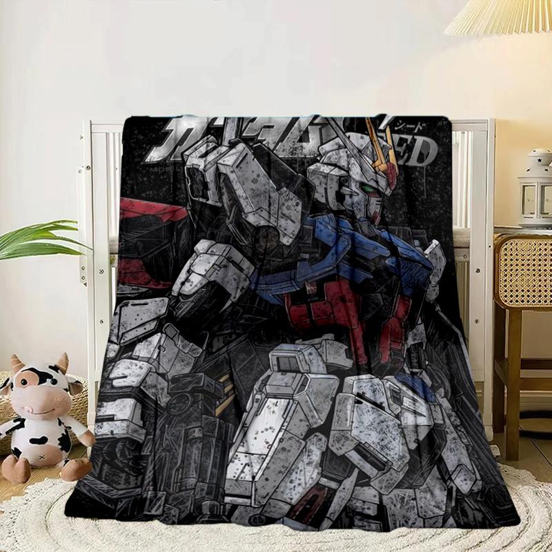 Mecha Armor Robotic Design Blanket Flannel Blanket for bed, sofa, Camping, Hiking, Picnic Essentials, gift for family Fan gifts