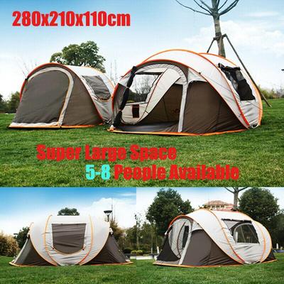 5-8 People Large Automatic Camping Tent Windproof Waterproof Sun Shelter Outoor Camping Tent
