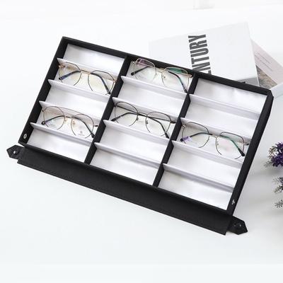 5/8/15 Slot PU Glasses Case Eyewear Holder Jewelry Display Box Foldable Sunglasses Box Travel