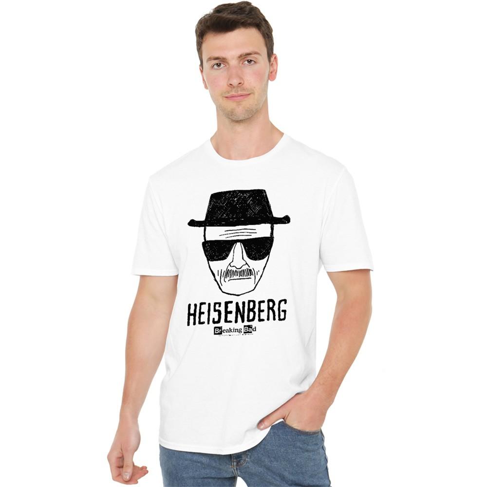 Breaking Bad Breaking Bad Heisenberg T-Shirt S-2XL White S
