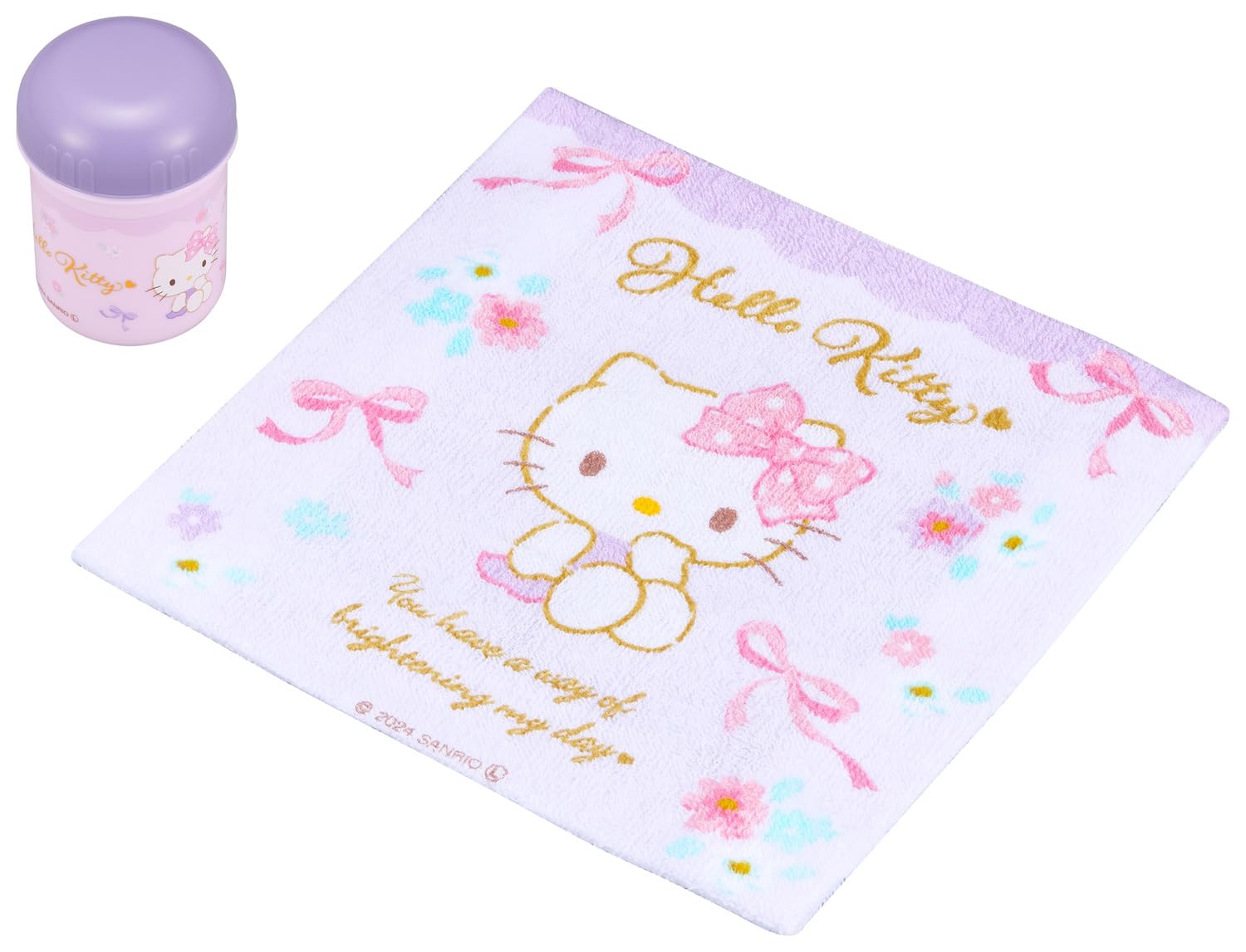 Набор полотенец для рук Hello Kitty с лентой OC 1