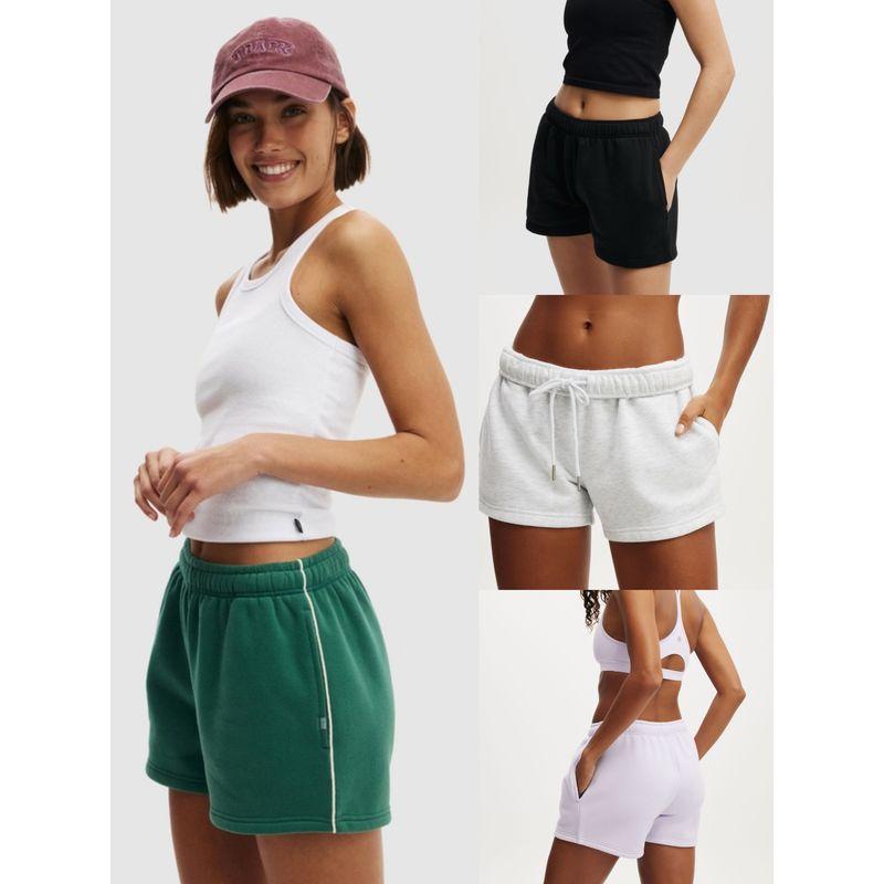 

Australia Gyaru Style Co * Xs-Size XL Fleece-lined Elastic Waist Small Shorts Blazer Shorts Sweatpants Women s Pants Milk Tea-No Drawstring M