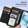 For iPhone 15 Plus Case DUX DUCIS Lawa Series Detachable Magnetic Cowhide Leather Cover Zipper Wallet