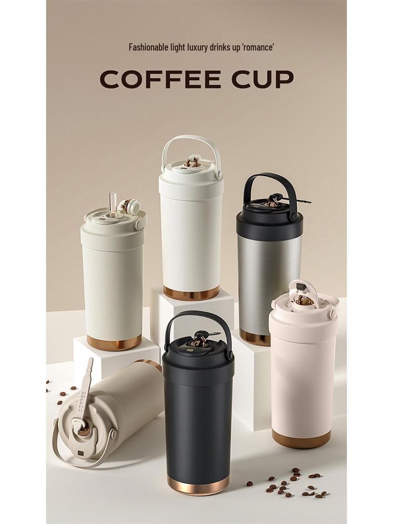 316 Stainless Steel Insulated Travel Coffee Cup with Ceramic Liner for Men, Women, and Students