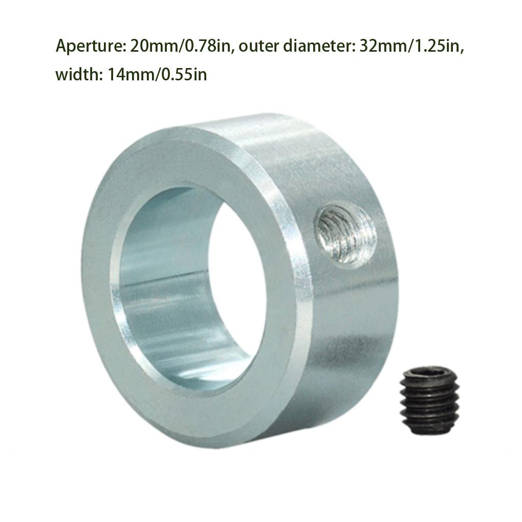 4 sztuki Niezawodne i szerokie zastosowanie Pierścienie ustalające do uniwersalnych śrub ograniczających dokręcanie srebrne GDTG=20-32-14