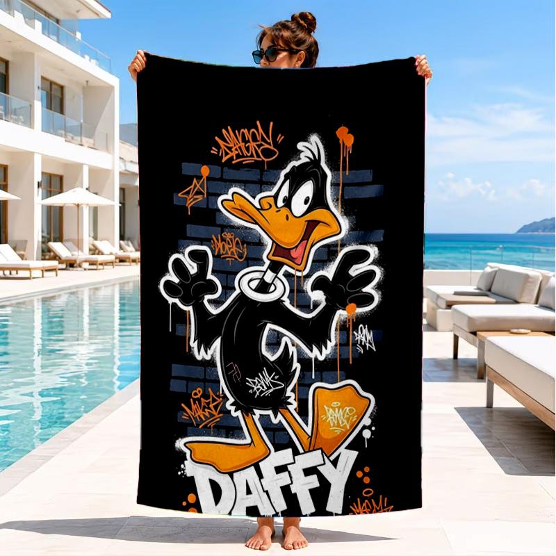 Tazma-nian Devil Spray Art Beach Towel, Super Soft Microfiber, Perfect Gift for Her/Him, Birthday, for Pool, Beach, Travel, Decor Beach Party