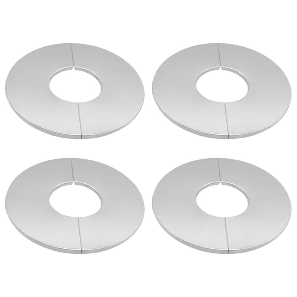 4pcs 23-61mm Stainless Steel Water Pipe Wall Covers Bathroom Shower Decorative Cover For Drain Pipes Easy Installation