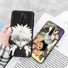 Black Case for Xiaomi Redmi 13C Note 9 iPhone XR 7 8 14 15 11 12 13 X XS Pro Max Samsung A25 S23 S24 FE Ultra Plus HUNTER X HUNTER