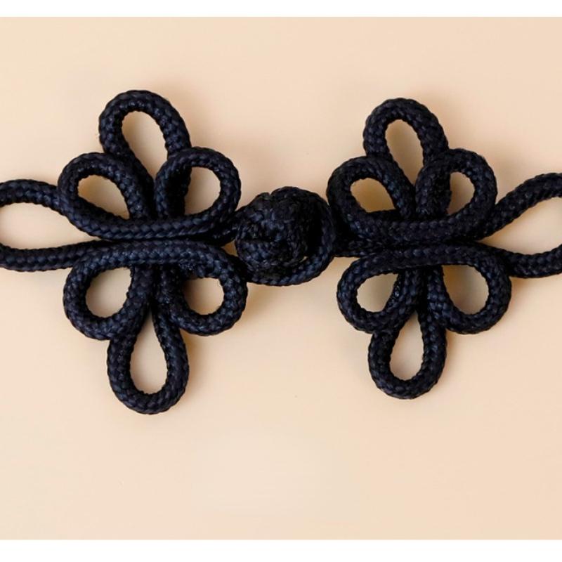 6 Pcs Gold Wire Chinese Cheongsam Button Dragonfly Knot Fastener Closures.