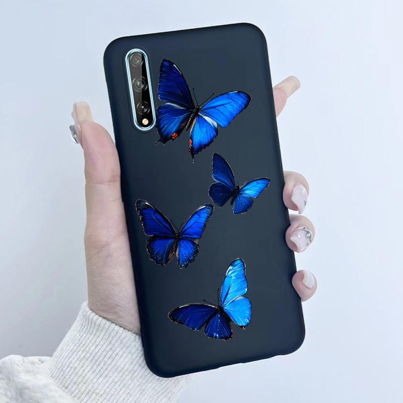 For Huawei Y8p Phone Case Flower Girl Design Soft Silicone TPU Back Housing for Huawei P Smart S Y 8p HuaweiY8p AQM-LX1 Covers
