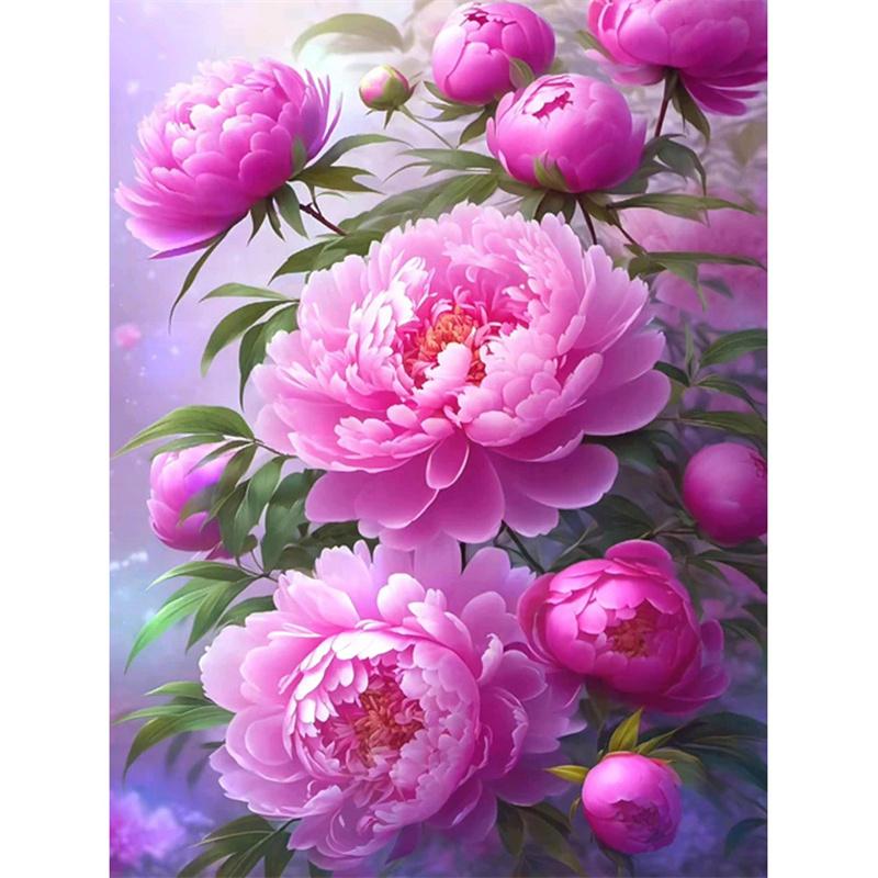 DIY Diamond Painting Beautiful Flowers Cross Stitch Kit Mosaic Art Diamond Painting Full Circle Diamond Home Decoration