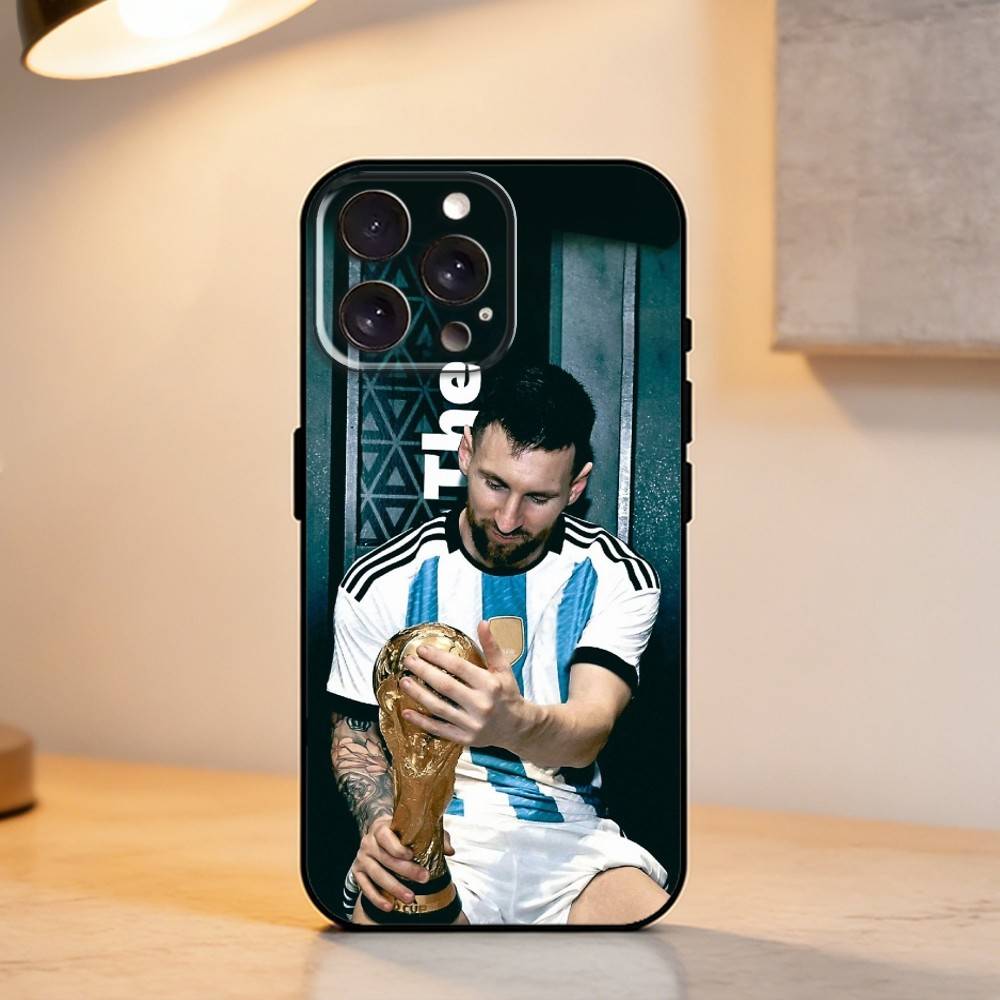 F-Piłka nożna S-Gwiazda L-Lionel Messi Etui na telefon na iPhone 17,16,15,14,13,12,11 Plus,Pro Max,XS,Miękki silikonowy czarny pokrowiec