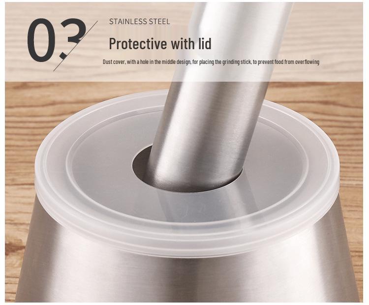 304 Stainless Steel Garlic Masher, Mincer, Peeler, and Spice Grinder