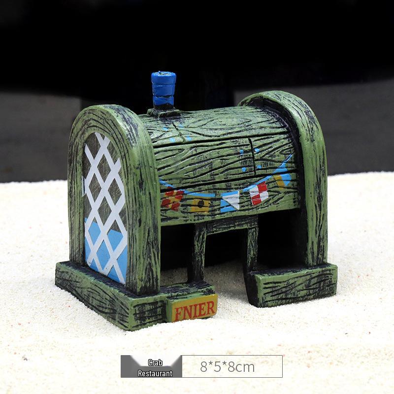 Ananas Huis Aquarium Decoratieset – Thema Figuurtjes en Decoraties van SpongeBob